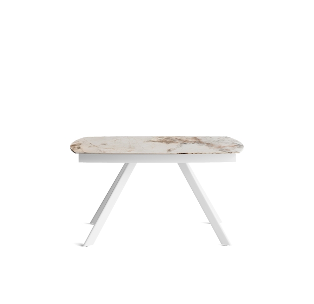 Стол обеденный JET DINING TABLE WHITE GLOSSY PANDORA MARBLE  210X90X76 СМ. (NRM01200)