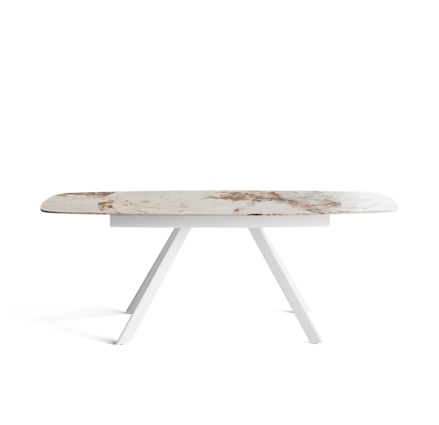 Стол обеденный JET DINING TABLE WHITE GLOSSY PANDORA MARBLE  210X90X76 СМ. (NRM01200)