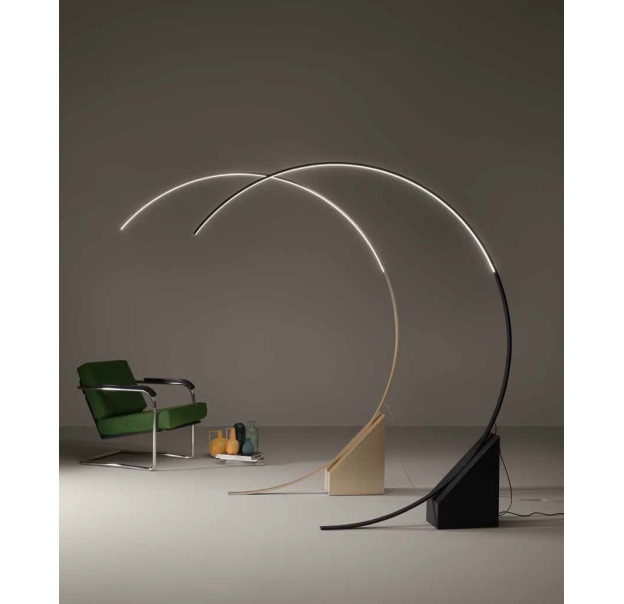 Торшер RUNE FLOOR LAMP NERO NERO 176X20X204 СМ. (NRM01250)