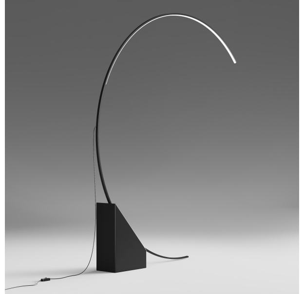 Торшер RUNE FLOOR LAMP NERO NERO 176X20X204 СМ. (NRM01250)