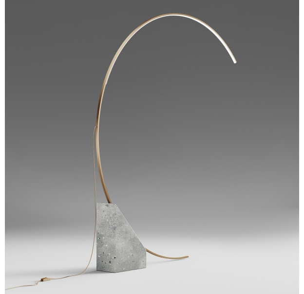 Торшер RUNE FLOOR LAMP ORO ORO 176X14X204 СМ. (NRM01249)