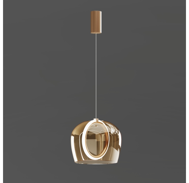 Светильник подвесной PINTA PENDANT LAMP ALFA AMBRA ORO 30X30X23 СМ. (NRM01261)