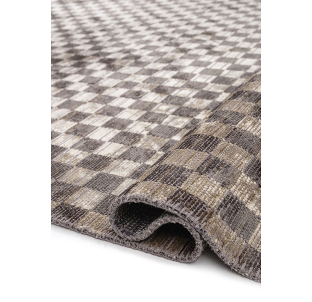 Ковер современный ISTANBUL MOSAIC 340X240 см.  (NRM03053) ANTHRACITE - KHAKI - BEIGE - BONE