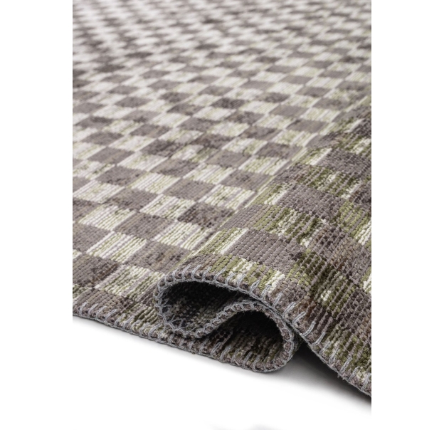 Ковер современный ISTANBUL MOSAIC 340X240 см.  (NRM03059) ANTHRACITE - KHAKI - GREEN - BONE