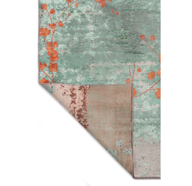 Ковер современный MARQUISE BLOSSOM 300X200 см.  (NRM03151) CORAL - RIVER GREEN - LIGHT CREAM