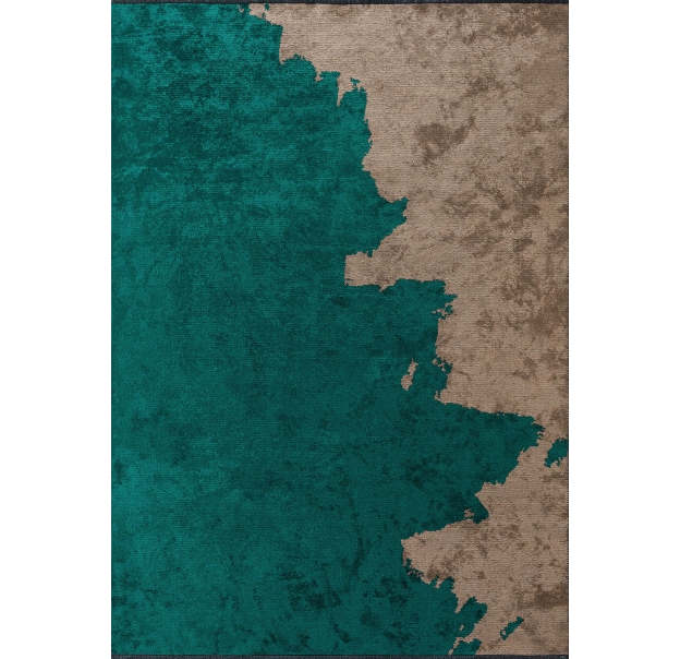 Ковер современный CORAL COAST 300X200 см.  (NRM01471) DARK TURQUOISE - DARK BEIGE