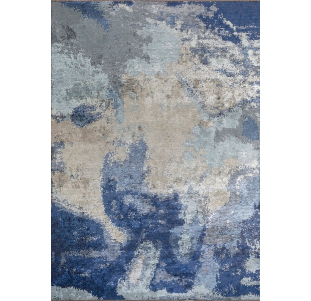 Ковер современный MARQUISE MIST 300X200 см.  (NRM03226) LIGHT CREAM - ICE BLUE - BLUE - NAVY BLUE