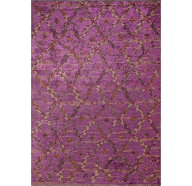 Ковер современный ETHNIQUE JASMINE 300X200 см.  (NRM02818) CHERRY - PURPLE - TERRA