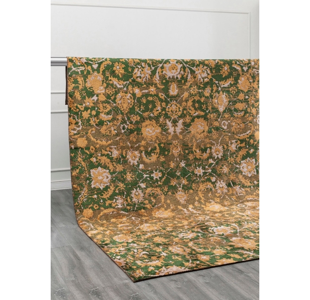 Ковер современный ETHNIQUE DREAM 300X200 см.  (NRM02767) BONE - GOLD - FOREST GREEN