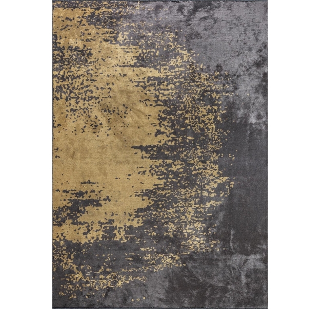 Ковер современный CORAL MILAN 230X160 см.  (NRM02445) ANTHRACITE - GOLD