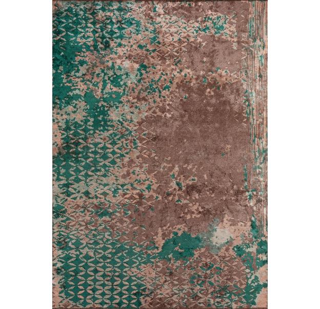 Ковер современный MARQUISE BLOOM 230X160 см.  (NRM03141) DARK MINK - DARK GREEN - COPPER