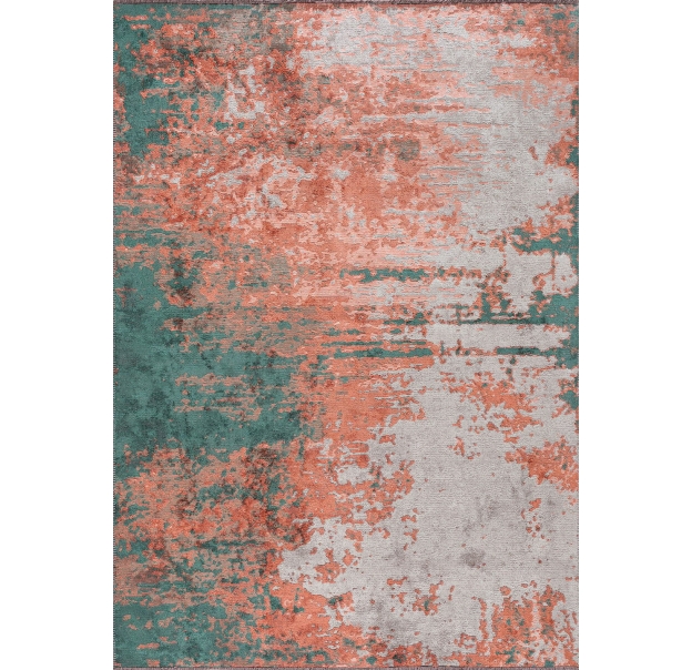 Ковер современный MARQUISE BLAZE 300X200 см.  (NRM03118) DARK GREEN - CORAL - BONE