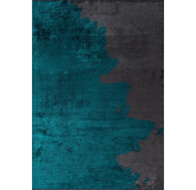 Ковер современный CORAL COAST 340X240 см.  (NRM01475) DARK TURQUOISE - CHARCOAL