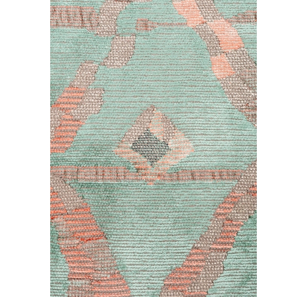 Ковер современный ETHNIQUE JASMINE 230X160 см.  (NRM02820) CREAM - RIVER GREEN - LIGHT CORAL