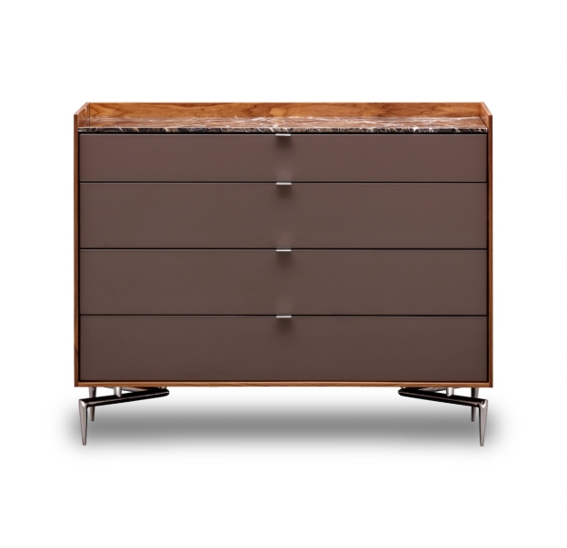 Комод MEST DRESSER Natural walnut veneer Rivera marble Matte LK17 Brown 112X48X91 СМ. (FUG00038)