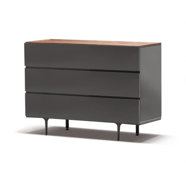 Комод LINS DRESSER Glossy LK17 Brown WOOD / 120X45X86 СМ. (FUG00058)