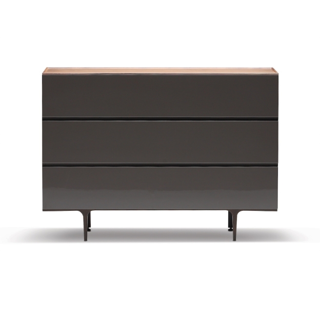 Комод LINS DRESSER Glossy LK17 Brown WOOD / 120X45X86 СМ. (FUG00058)