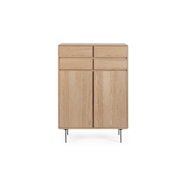 Комод VOLTURNO HIGH CABINET ASH NATURE ASH NATURE ASH NATURE 90X40X130,5 СМ. (NRM05420)