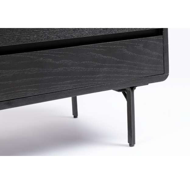 Тумба под ТВ VOLTURNO CABINET ASH BLACK ASH BLACK ASH BLACK 160X40X50 СМ. (NRM05423)