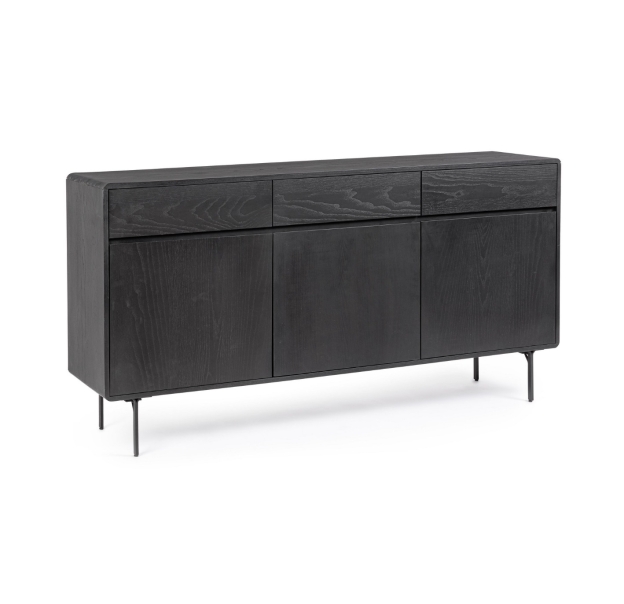 Комод VOLTURNO SIDEBOARD ASH BLACK ASH BLACK ASH BLACK 160X40X85,5 СМ. (NRM05421)