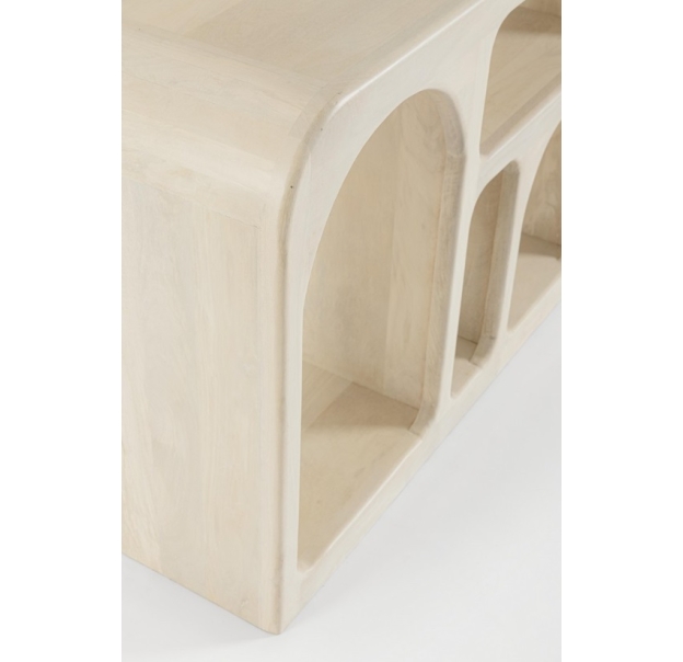 Стеллаж прямой RHODUS CABINET MANGO WOOD LIGHT MANGO WOOD LIGHT  145X35X75 СМ. (NRM05425)