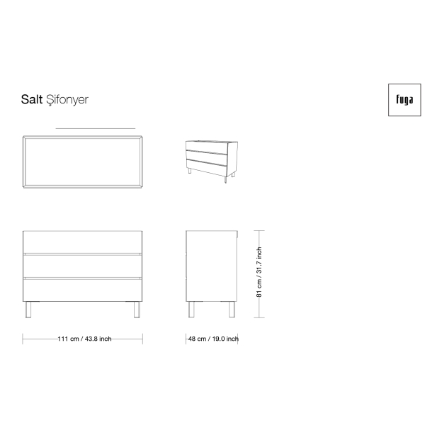 Комод SALT DRESSER / / / 111X48X81 СМ. (FUG00102)