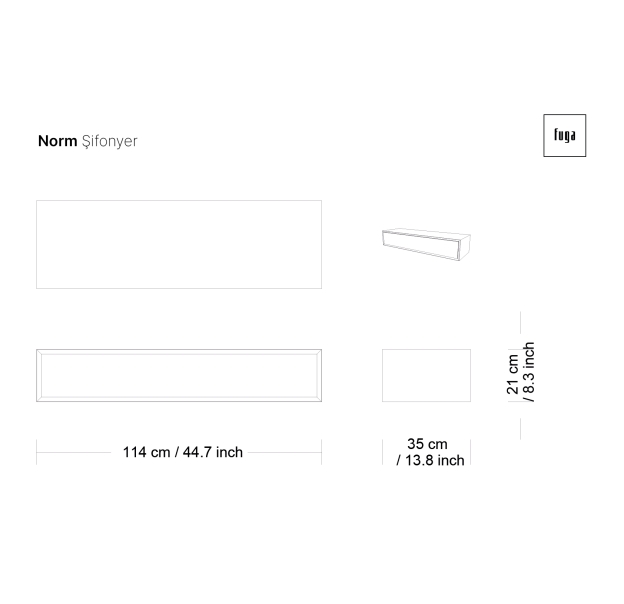 Комод NORM DRESSER / / / 157X45X74 СМ. (FUG00101)