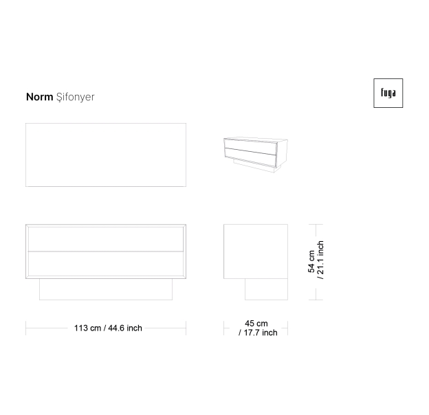 Комод NORM DRESSER / / / 157X45X74 СМ. (FUG00101)