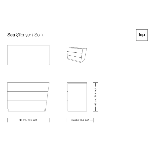 Комод SEA DRESSER / / / 95X45X65 СМ. (FUG00108)