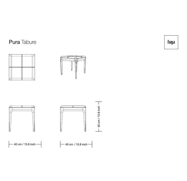 Стул интерьерный PURA STOOL    / (FUG00132)