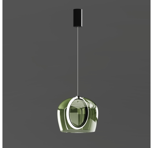 Светильник подвесной PINTA PENDANT LAMP ALFA VERDE NERO 30X30X23 СМ. (NRM05451)