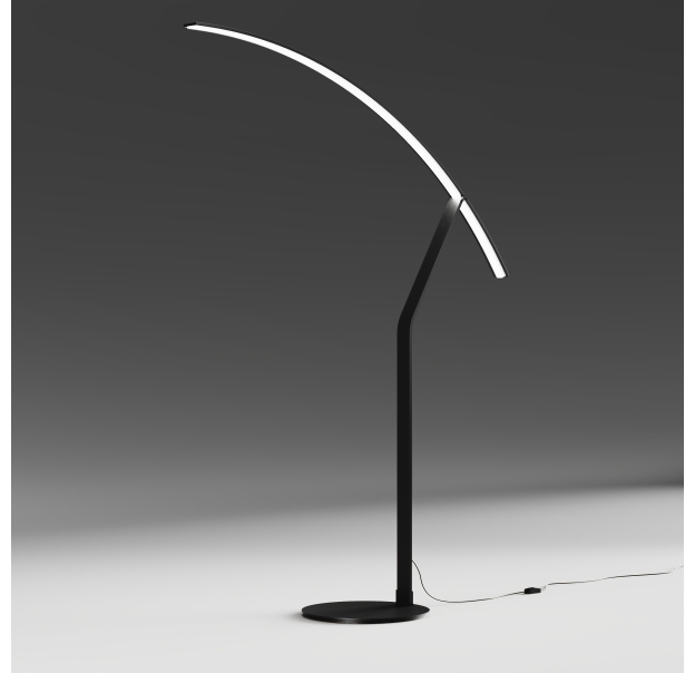 Торшер FOLAGA FLOOR LAMP NERO NERO 146X43X202 СМ. (NRM05448)