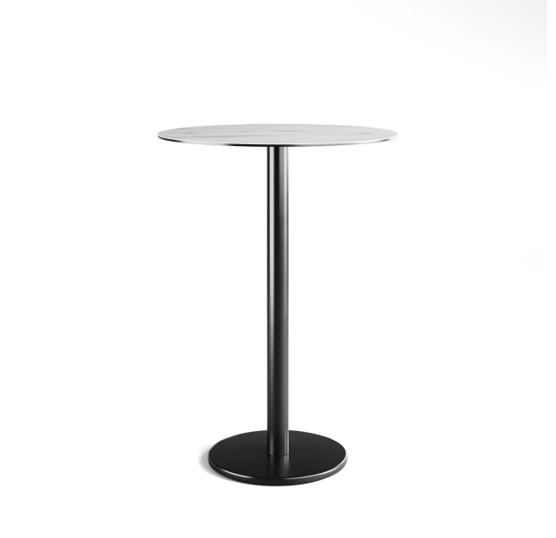 Стол обеденный TOKYO BAR TABLE HYDRO LIFT BLACK PALISSANDRO  80X80X114 СМ. (NRM00456)