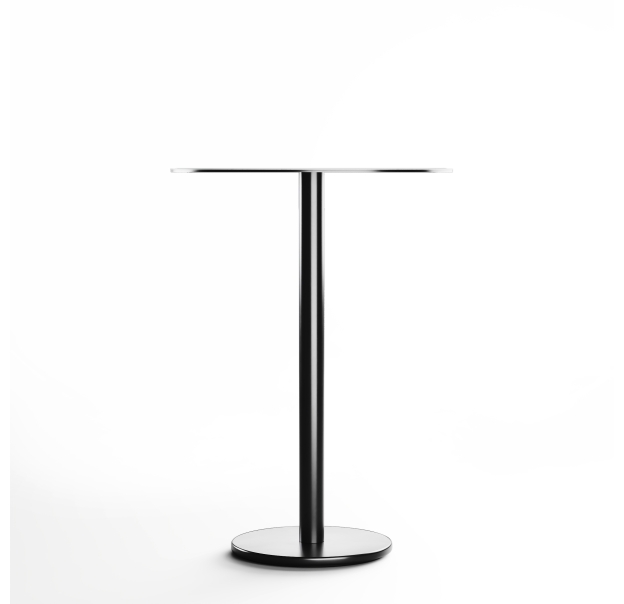 Стол обеденный TOKYO BAR TABLE HYDRO LIFT BLACK PALISSANDRO  80X80X114 СМ. (NRM00456)