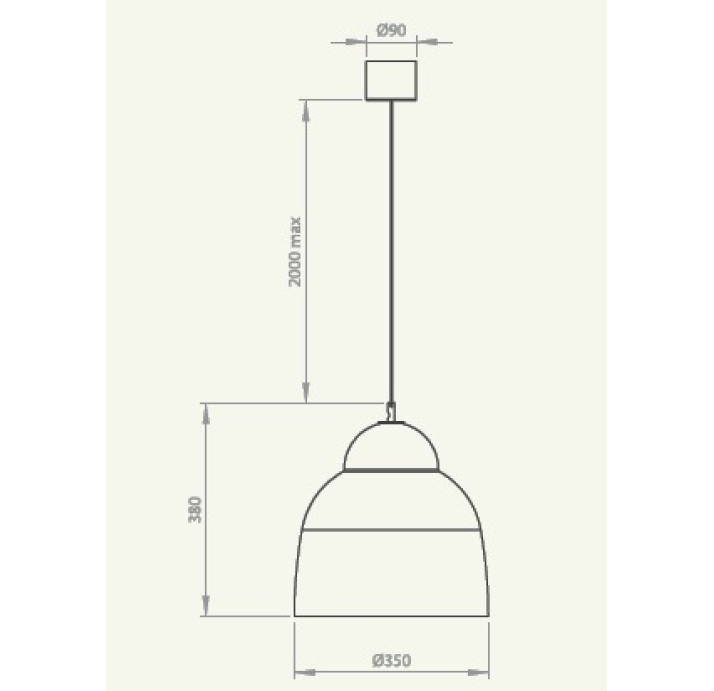 Светильник подвесной HERITAGE suspension noir SMOKE CHROME 35X35X38 СМ. (SEY00032)