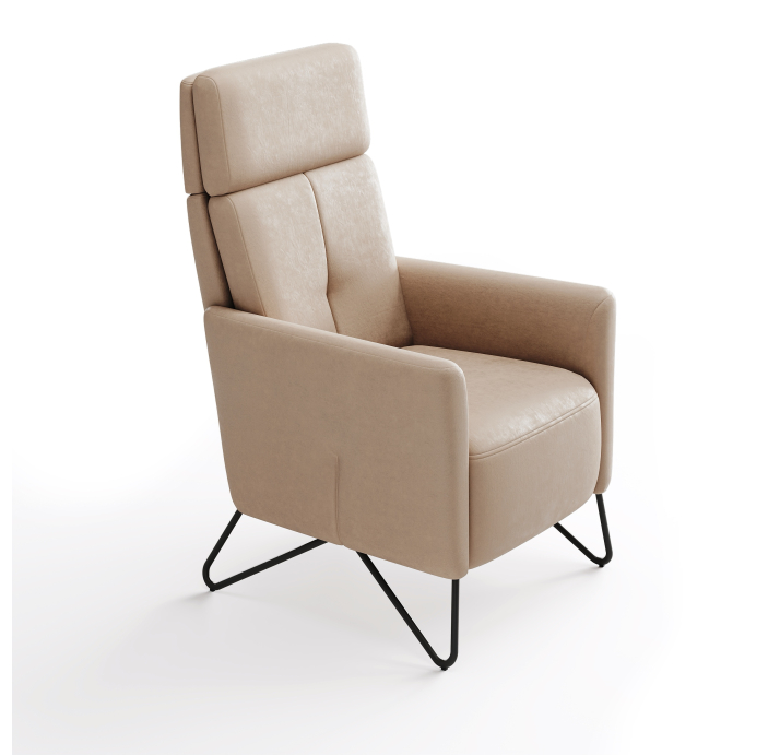 Кресло ALVA M 68/52/TOGO GREGE/DYNASPRING/Matching Stitching/P821/M-Relax,E