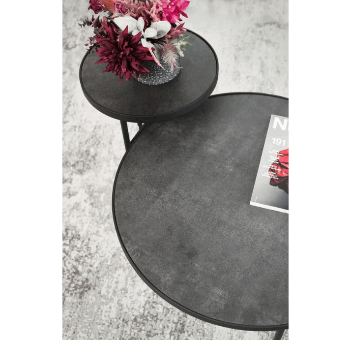Стол приставной GIO SIDE TABLE BLACK ANTHRACITE  40X40X52 СМ. (ROM01400)