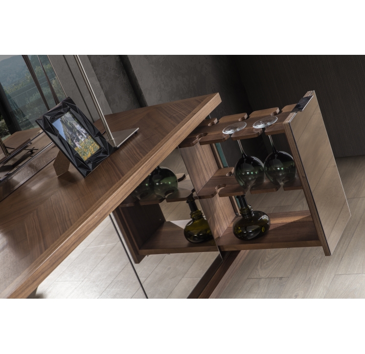 Комод MASSIF CONSOLE WALNUT WALNUT MIRROR 240X56X84 СМ. (NRM00001)