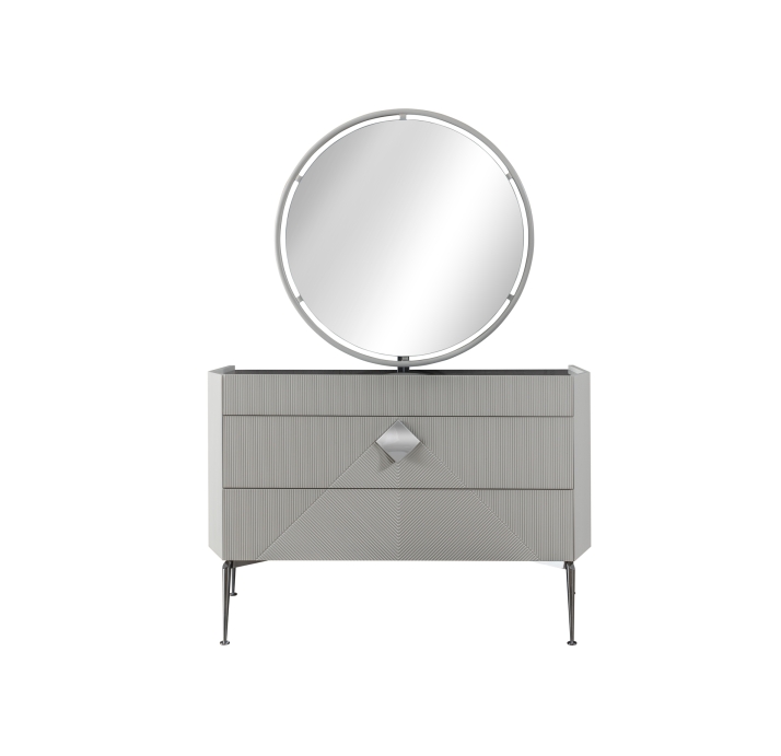 Комод GIZA DRESSING TABLE CREAM BLACK CREAM 120X51X80 СМ. (NRM00029)