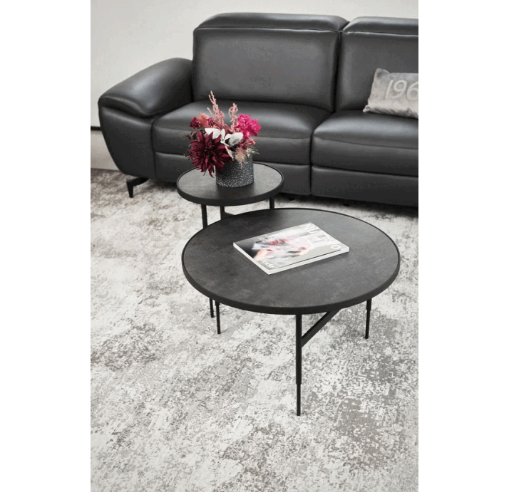 Стол журнальный GIO COFFEE TABLE BLACK ANTHRACITE  70X70X42 СМ. (ROM01397)