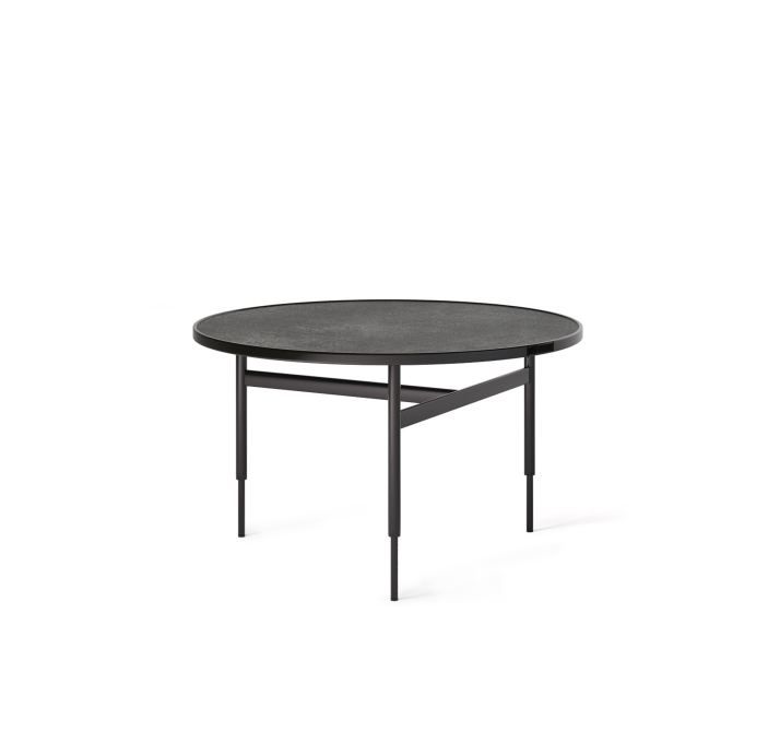 Стол журнальный GIO COFFEE TABLE BLACK ANTHRACITE  70X70X42 СМ. (ROM01397)