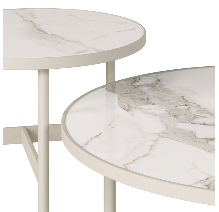 Стол приставной GIO SIDE TABLE ANGORA MICHELANGELO  40X40X52 СМ. (ROM01400_1)