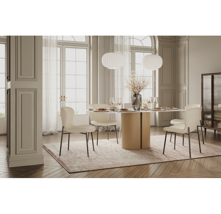 Стол обеденный CRESCEND DINING TABLE CRESCEND BGRY MICHELANGELO  200X100X75 СМ. (NRM00163)