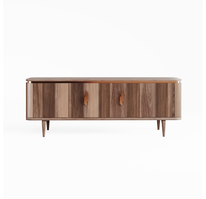 Комод RONDA CONSOLE WALNUT WALNUT WALNUT 224X46X83 СМ. (NRM00011)