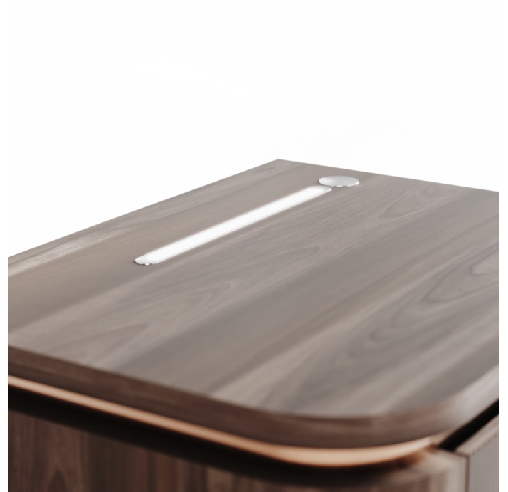 Тумба прикроватная RONDA NIGHTSTAND LEFT MODULE WALNUT WALNUT  60X46X45 СМ. (NRM00055)