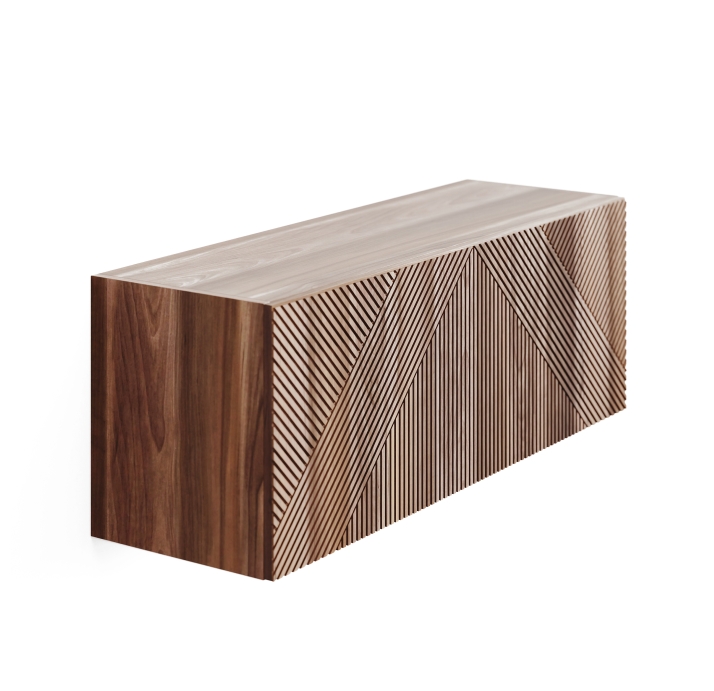 Шкаф настенный RONDA BOX WALNUT WALNUT 80X25X25 СМ. (NRM00027)