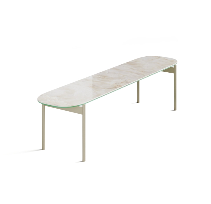 Стол журнальный LONG COFFEE TABLE PNA REVE DE REY PERLA  130X29X40 СМ. (NRM00200)