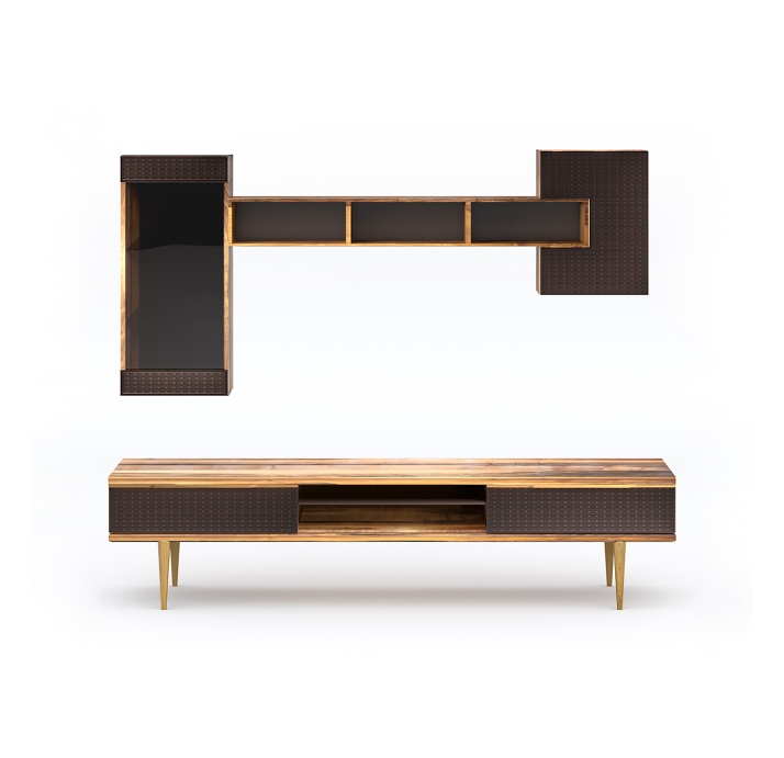 Тумба под ТВ PUNTO TV STAND WALNUT WALNUT BROWN 231X49X53 СМ. (NRM00020)