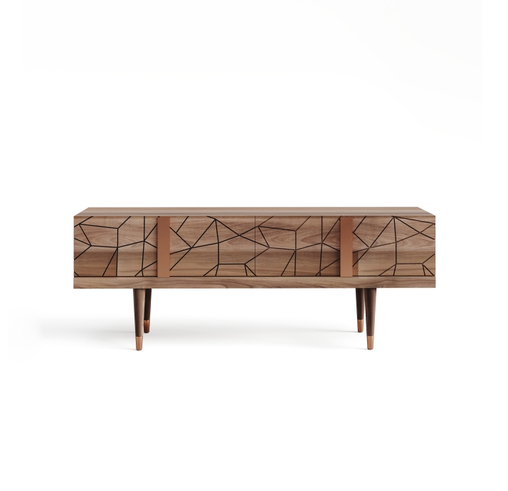 Тумба под ТВ PETRA TV UNIT WALNUT WALNUT WALNUT 153X50X58 СМ. (NRM00019)