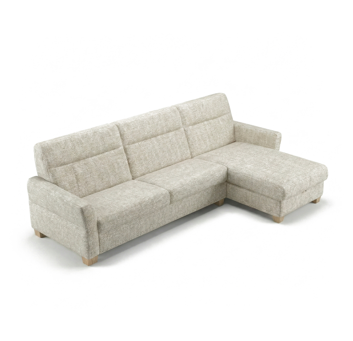 Диван EKLIPSO B96-300-163L/55/RIVOLI ANGORA/FORMATEX/GREG/SePu/LO